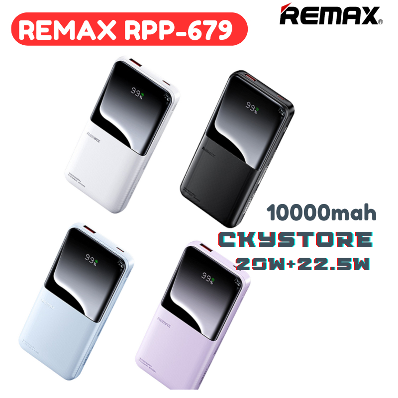 REMAX RPP-679 10000MAH CYNLLE SERIES 20W+22.5W POWER BANK WITH 2 FAST ...