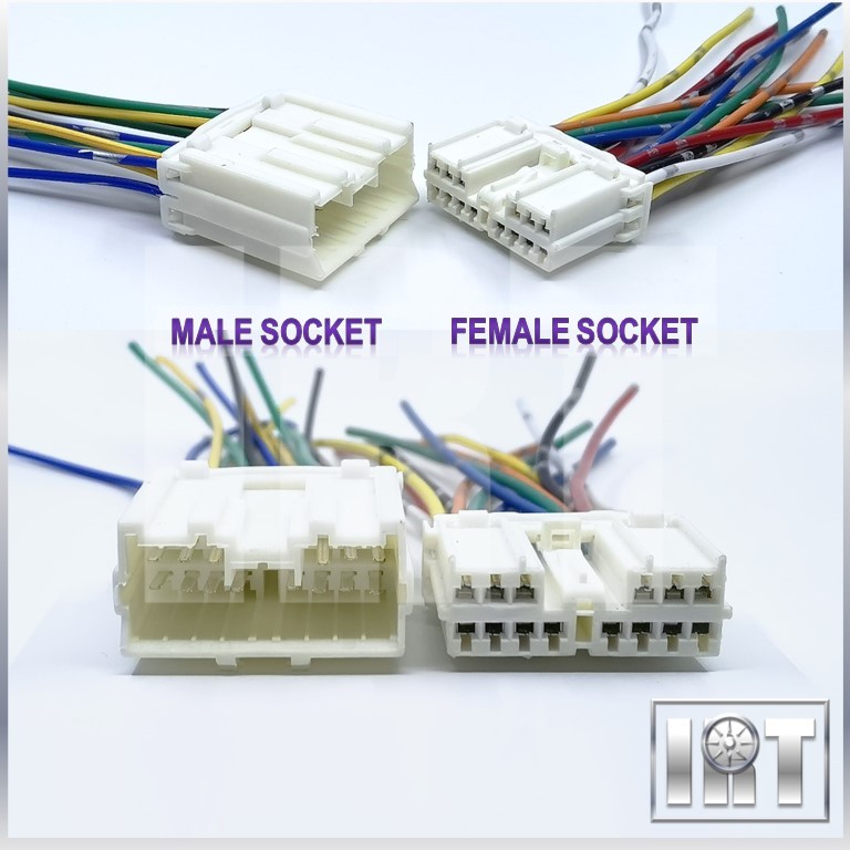 14 Pin Power Window Socket Wira Perdana Proton Sensor Engine Connector ...