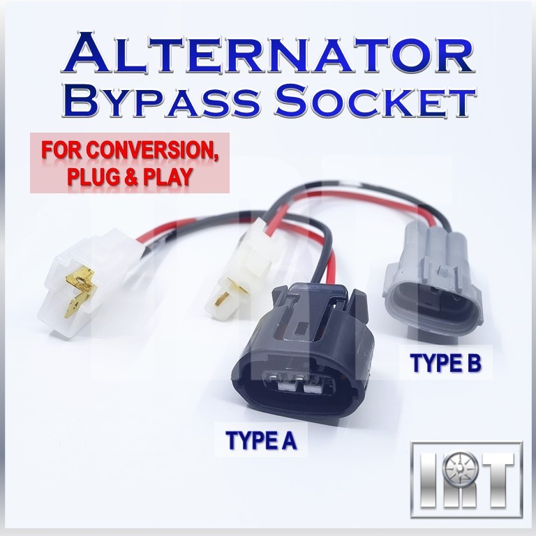 3 Pin To 2 Pin Alternator Socket Connector Viva Kancil Kelisa Kenari