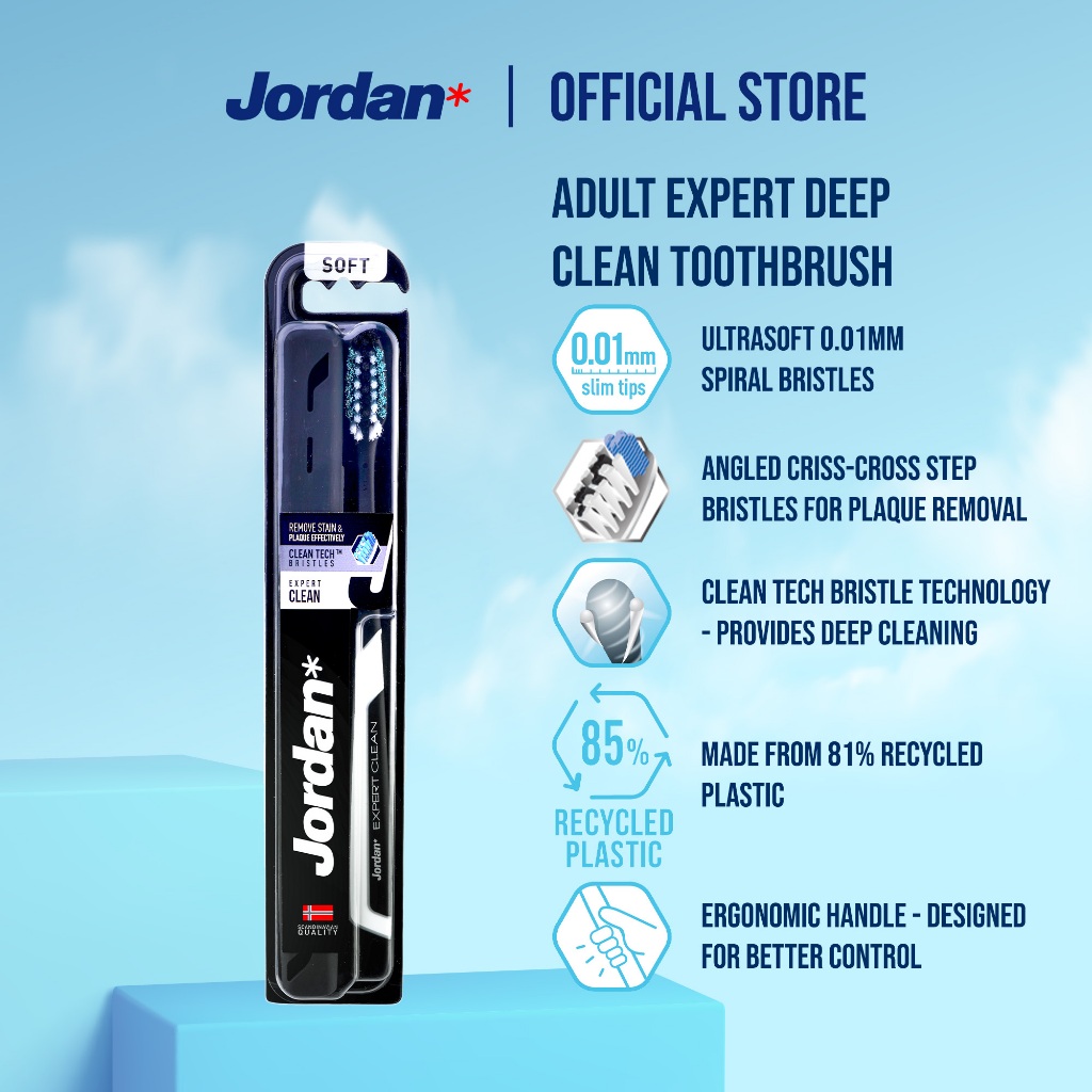 JORDAN Adult Expert Deep Clean Toothbrush | Shopee Malaysia