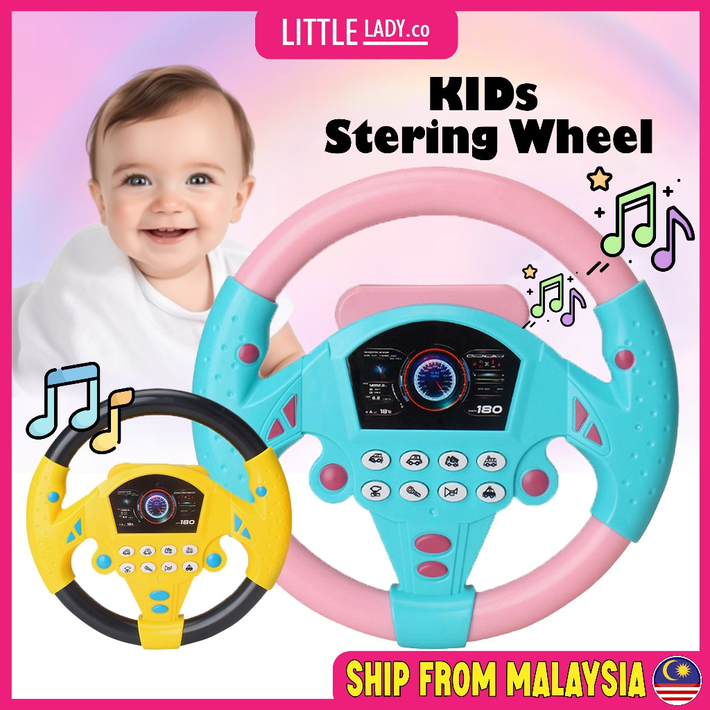 Baby Car Stering Interactive Toys Children Simulation Steering Wheel ...