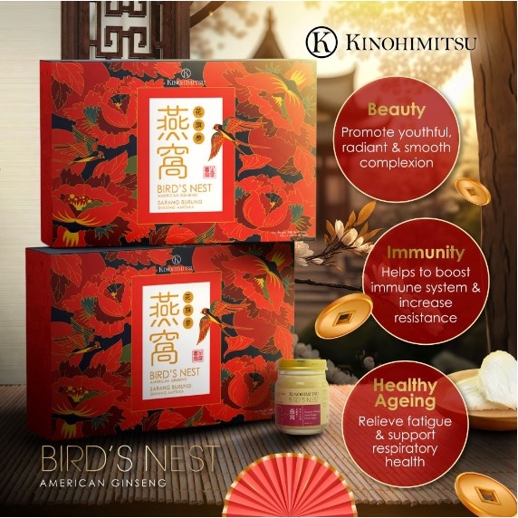 Kinohimitsu Birds Nest / Floral Bird's Nest /Bird Nest with Collagen (6