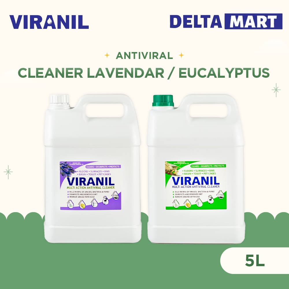 Viranil Antiviral Cleaner Lavender/Eucalyptus (5L) Kill 99.99 of