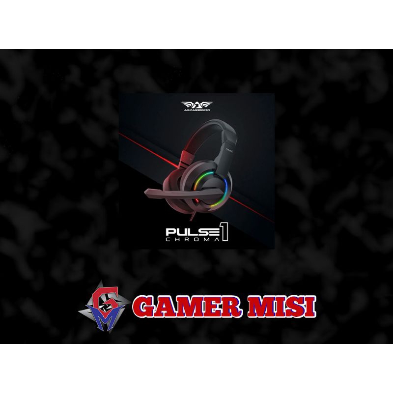 ARMAGGEDDON PULSE 1 CHROMA GAMING HEADSET 2.1 STEREO WIRED HEADPHONE ...