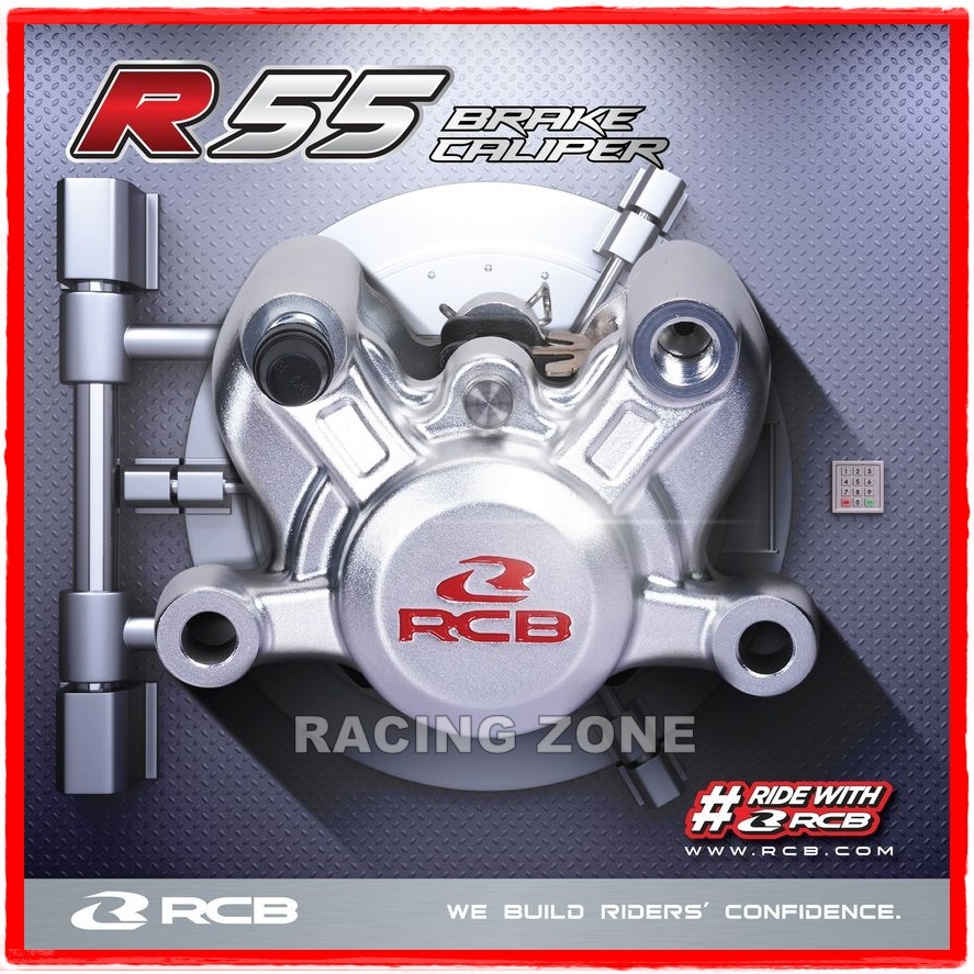 RCB R-55 SERIES UNIVERSAL BRAKE CALIPER 2 POT 100% ORIGINAL R55 R 55 ...