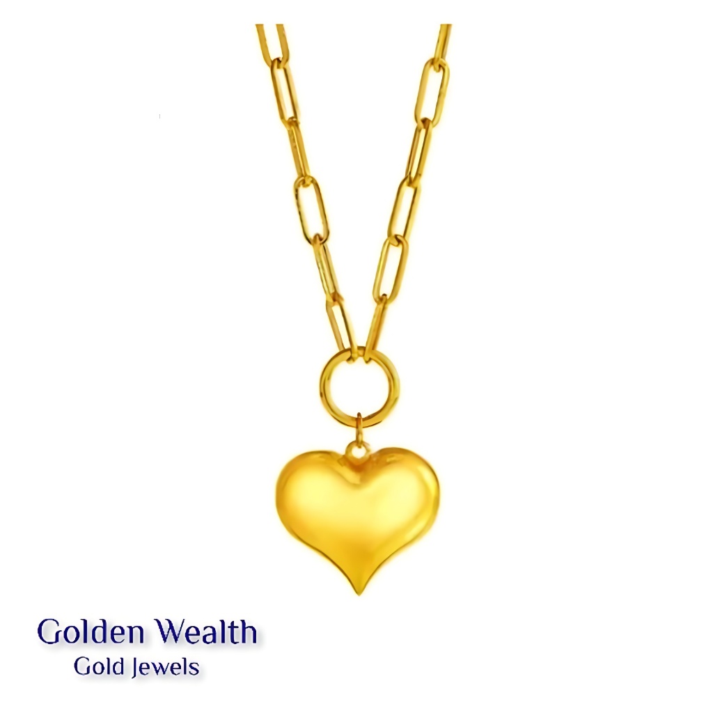 .Exclusive Gold Chain 916/Rantai Leher Paper Clip Emas 916🌈 Shopee