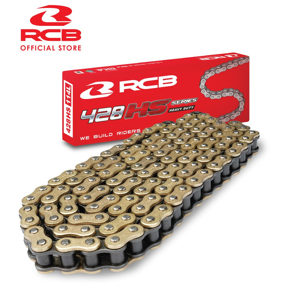 RCB HS-SERIES 428 HEAVY DUTY MOTORCYCLE CHAIN 122L / 132L | Shopee Malaysia