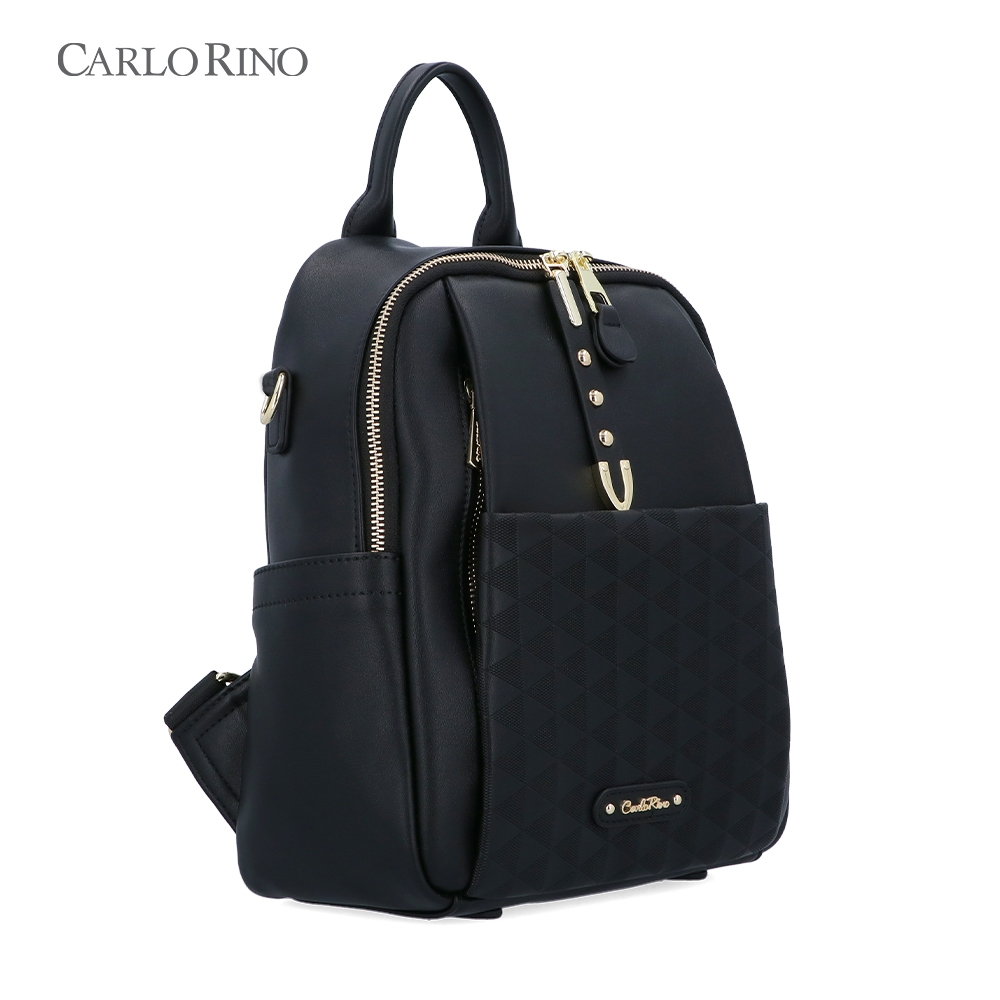 Carlo Rino Black Vesper Backpack | Shopee Malaysia