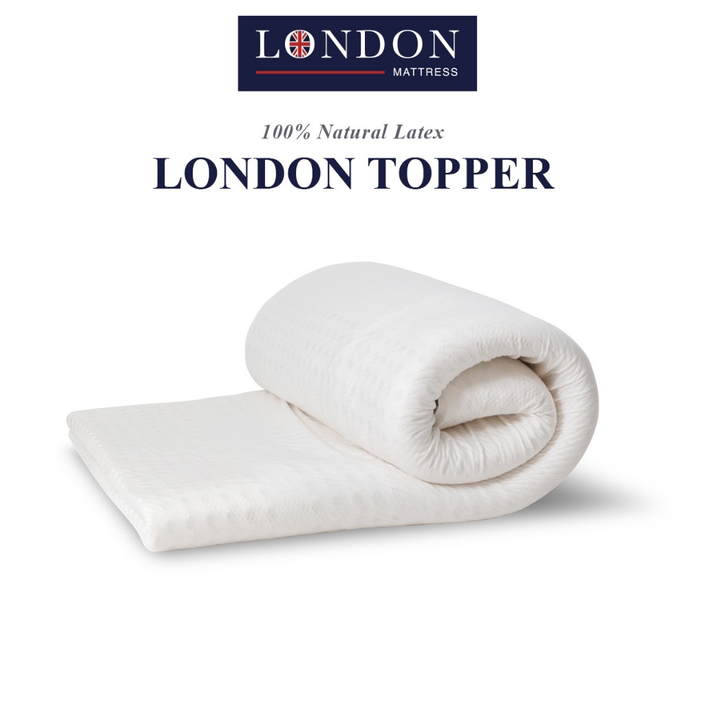 London Mattress Natural Latex Mattress Topper Single/Super Single