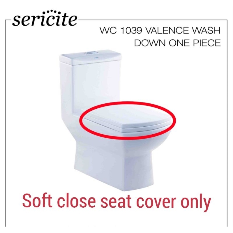 SERICITE Toilet Bowl Seat & cover for Water Closet Model WC1039