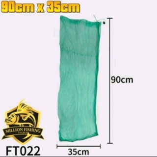 FT022】Nylon Foldable Fishing Net Bag Jaring Nylon Simpan Ikan Pancing Light  Weight Fish Net