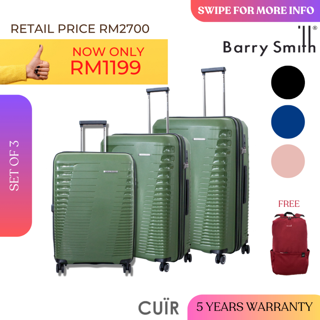 Barry smith 3 in 1 luggage set online