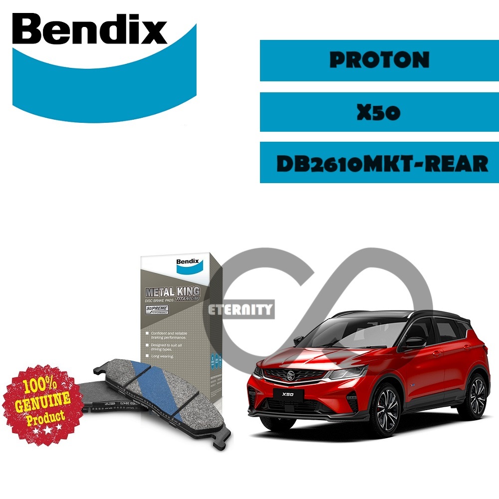 Original Bendix DB2610MKT Rear Brake Pad - Proton X50 All Model ...