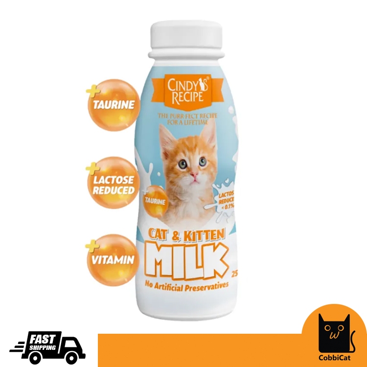 CINDY Recipe Cat & Kitten Milk/Susu (250ml) Shopee Malaysia