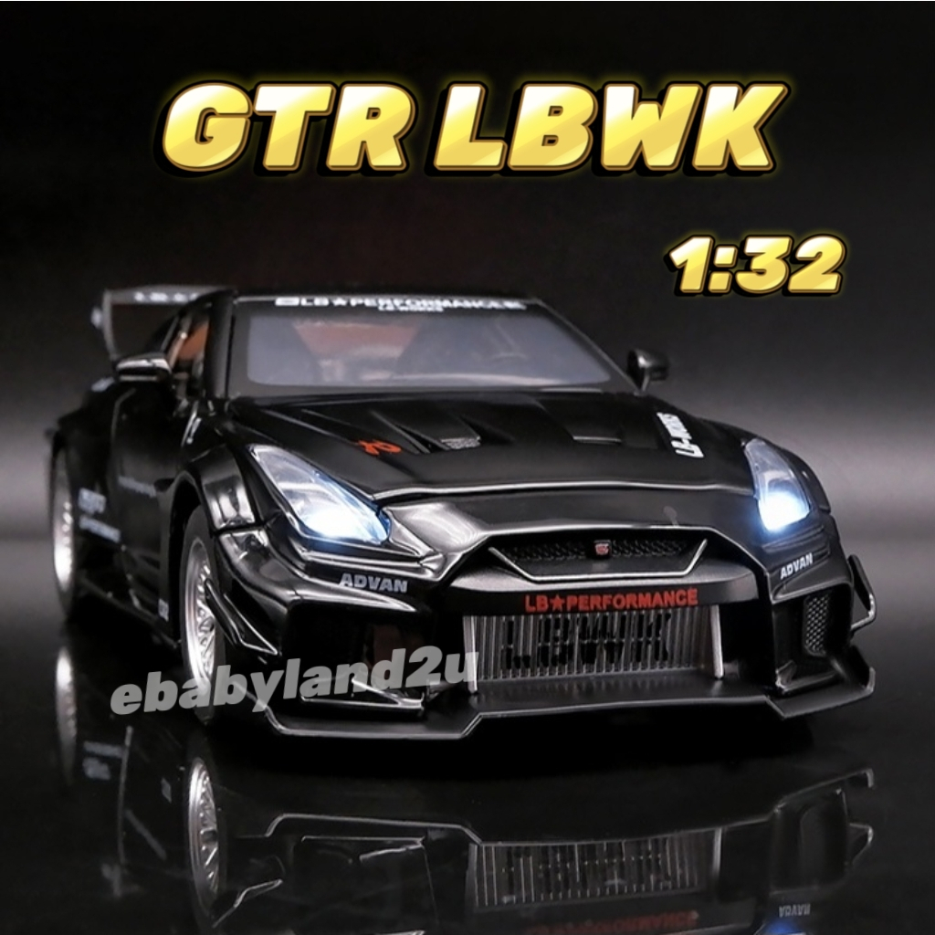 Die Cast 1:32 GTR LBWK Diecast Collection Vehicle Models | Shopee Malaysia