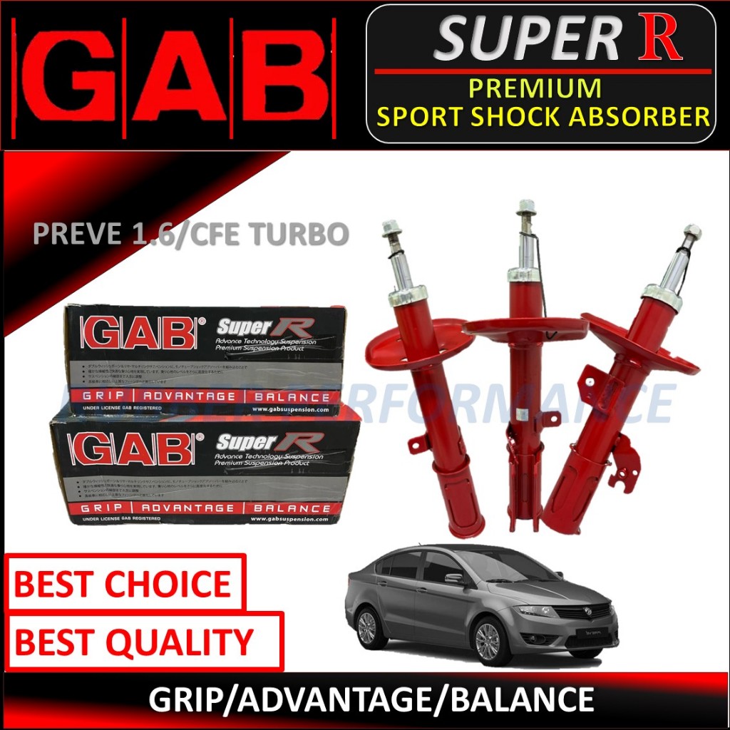 SET ORIGINAL GAB SUPER R ABSORBER DEPAN/FRONT ABSORBER / REAR ABSORBER ...