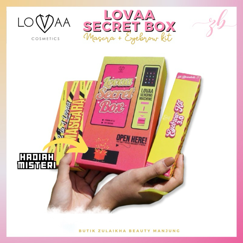 LOVAA SECRET BOX RAYA EDITION (MASCARA + EYEBROW KIT + HADIAH MISTERI ...