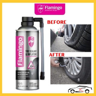 Flamingo 🦩 Tire Sealer Inflator Spray Emergency Repair Tire Puncture ...