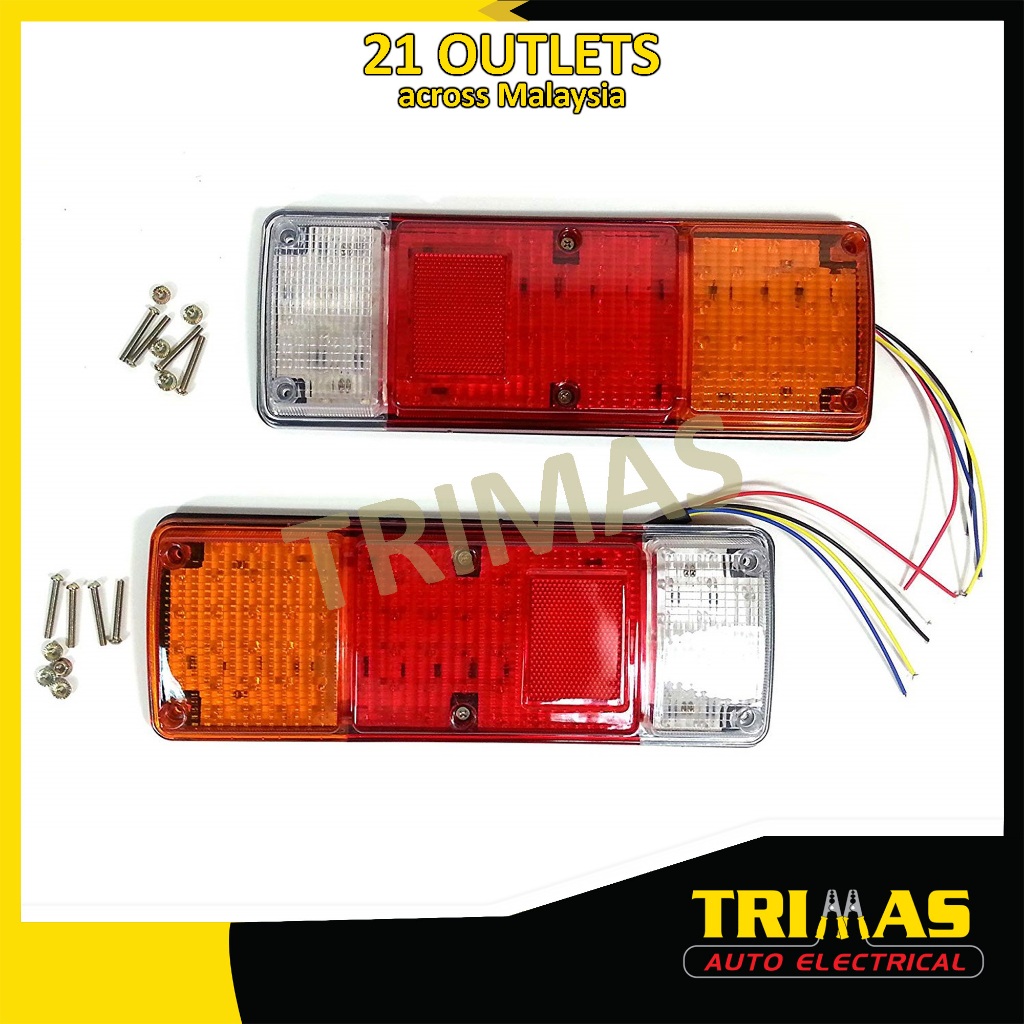 TRIMAS 12V 89 LED Trailer Truck Bus Van Stop Rear Tail Indicator Light ...