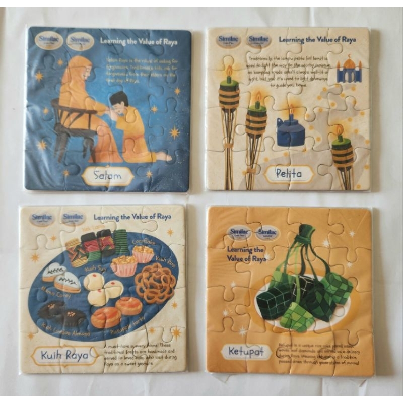 (Preloved) Similac Raya Theme Puzzle Set (4 x 16pcs) | Shopee Malaysia