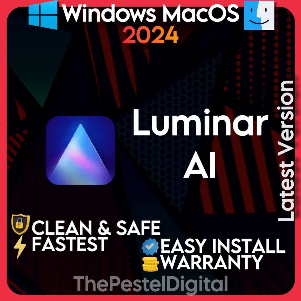 Luminar AI Lifetime Full Version Windows MacOS 2024 Shopee Malaysia