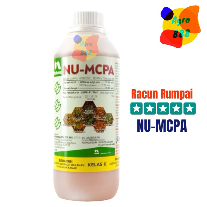 NU-MCPA 1L|Racun Rumpai|Nufarm|Para-para|Keladi agas|mcpa iso ocryl ...