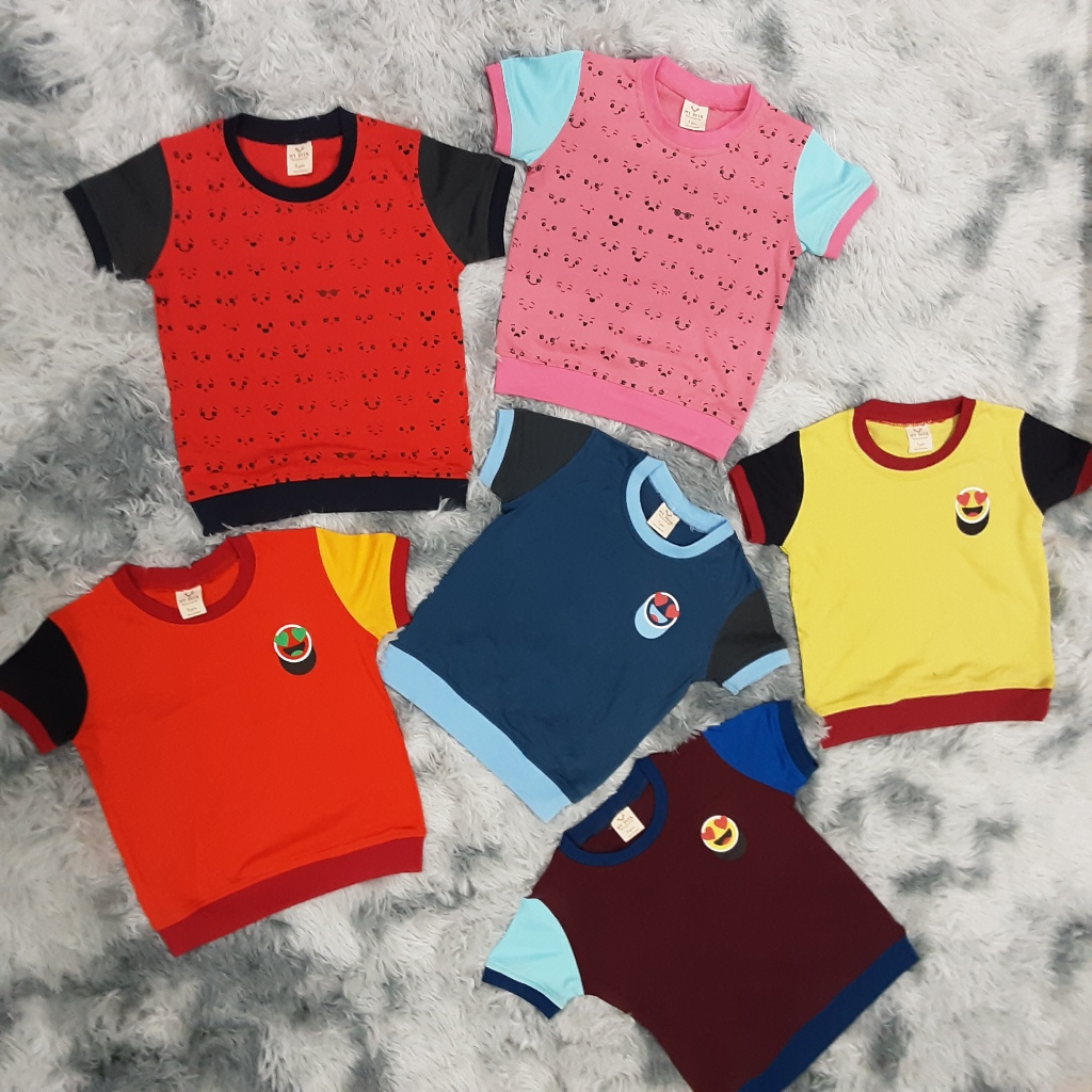 MY DEER brand fashion round neck t shirt toddler years old mix and  match color concept printed t shirt bottom rib