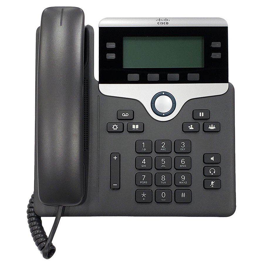 Cisco 7841 IP Phone Black, Silver Wired handset 4 Lines LCD Supporting Four  Lines, 3.5