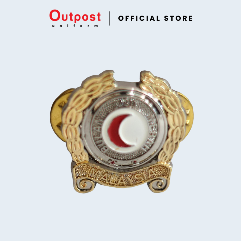 Outpost Metal Collar Badge / Lencana Kolar Besi / Collar Dot / Collar ...