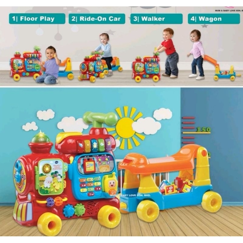 💗100%Original Vtech Push and Ride Alphabet Train💗keratapi 💗 | Shopee ...