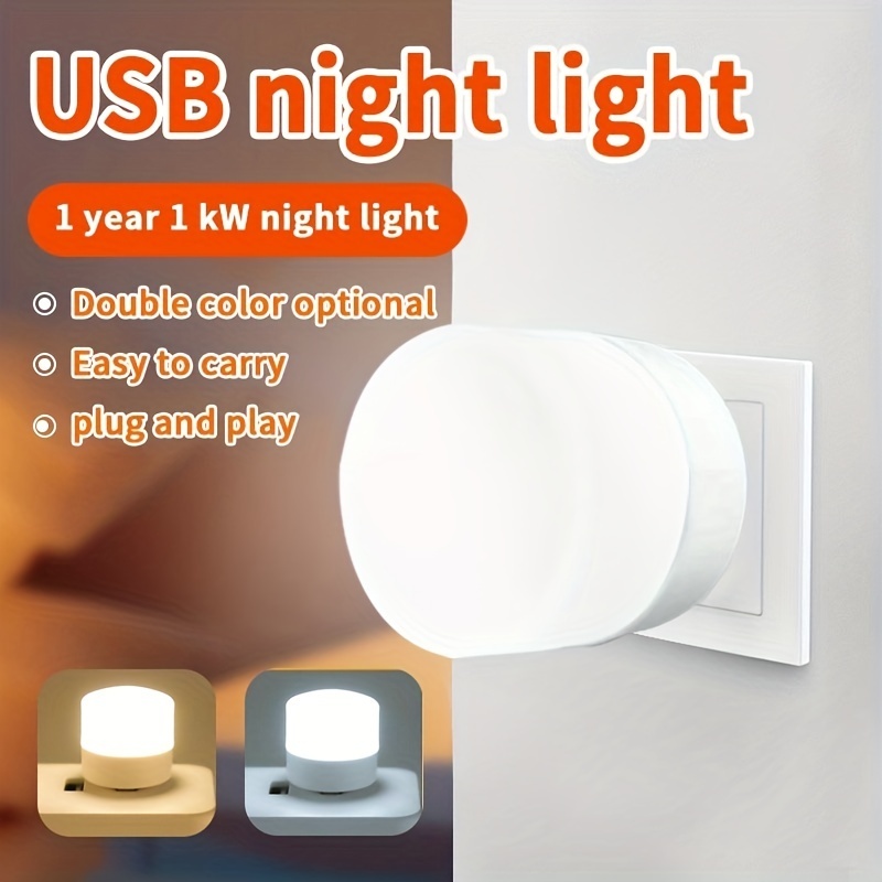 Portable USB LED Light Soft Light Eye Protection Night Light 2 LED 5V ...