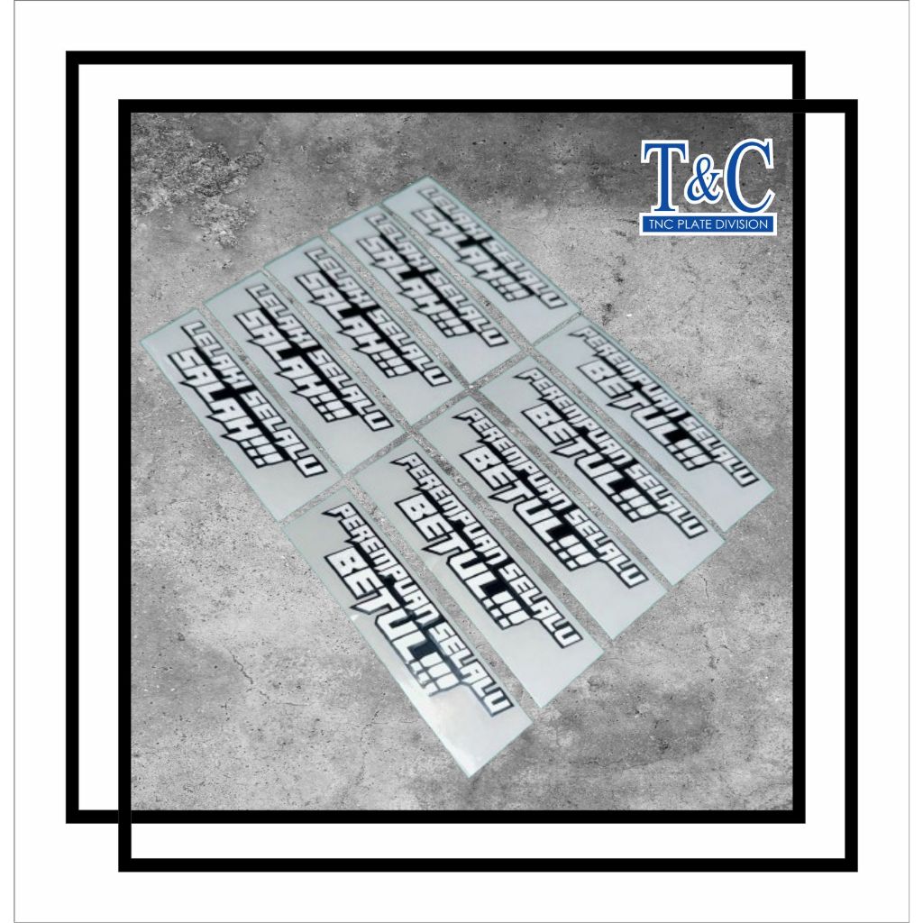 STICKER PEREMPUAN SELALU BETUL CUTTING JENIS REFLECT MOTO | Shopee Malaysia