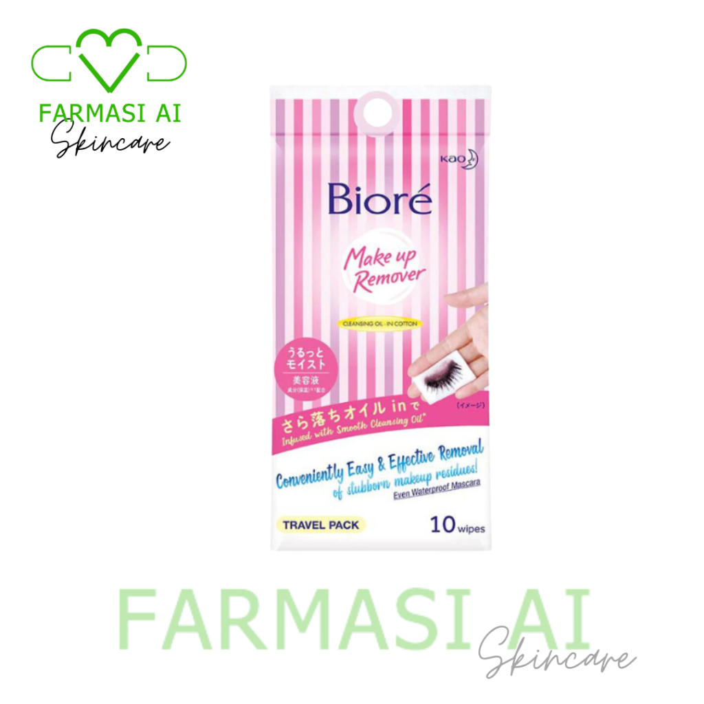 Biore Cleansing Oil Wipes Travel Pack 10s (Exp : 08/2025) | Shopee Malaysia