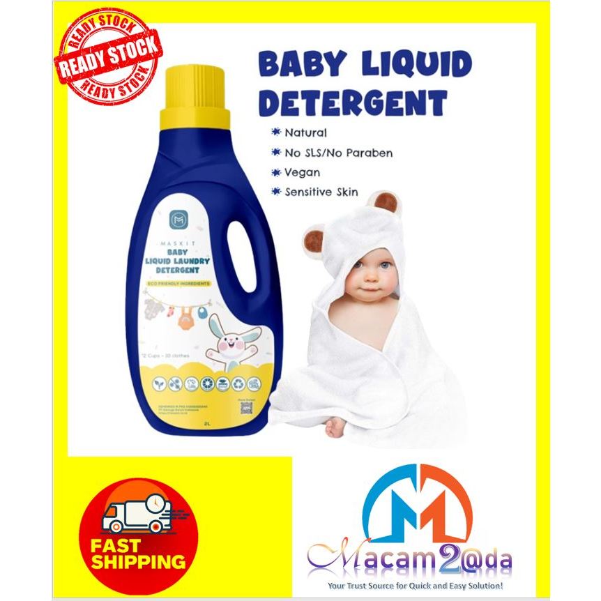 🌟Ready Stock🌟 Maskit Baby Liquid Laundry Detergent with Softener ...