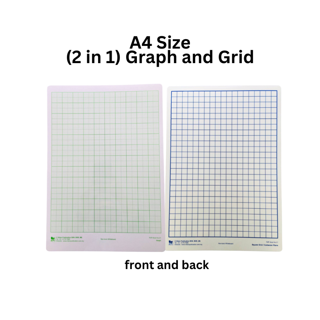(ABM Nilam) Papan Putih Graf Grid A3 A4 | A3 A4 Graph Grid Board ...