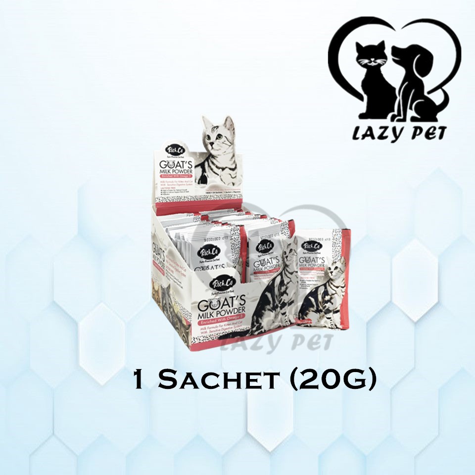 Rich. Co Goat Milk Powder / Susu Kambing Kucing (Cat) - 1 Sachet 20G ...