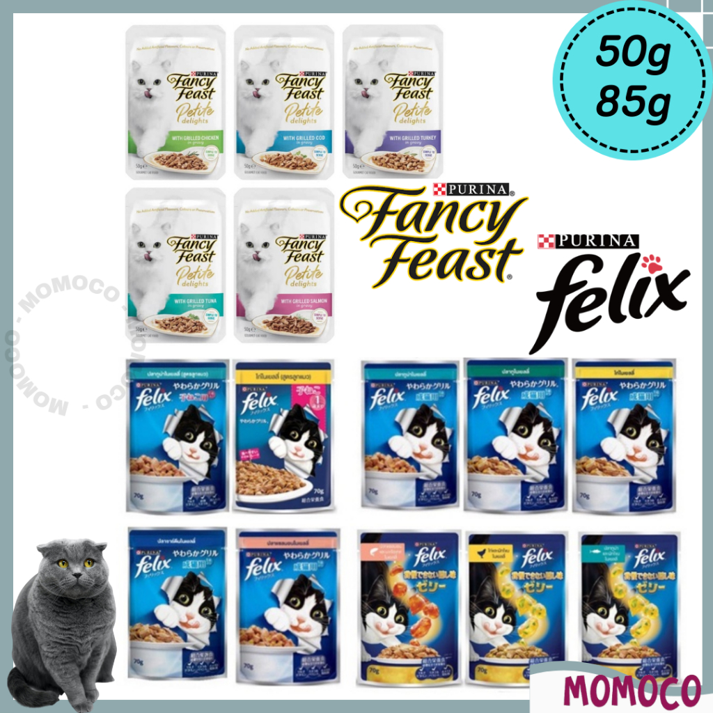 PURINA FANCY FEAST®/FELIX Petite Delights 50g/85g Cat Pouch Wet Food ...