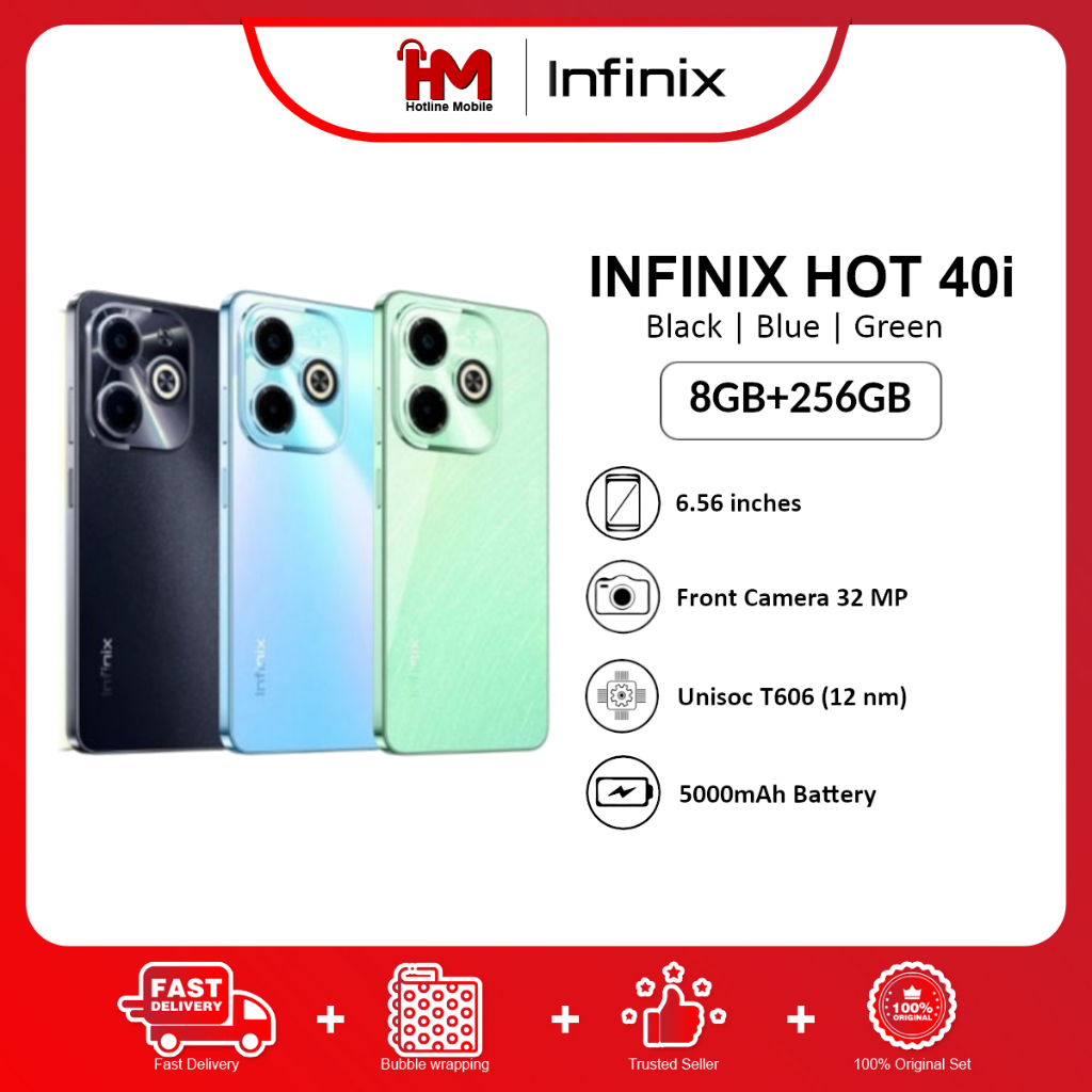 Infinix Hot 40i Smartphone 8gb Ram256gb Rom Original Infinix Malaysia Shopee Malaysia 1964