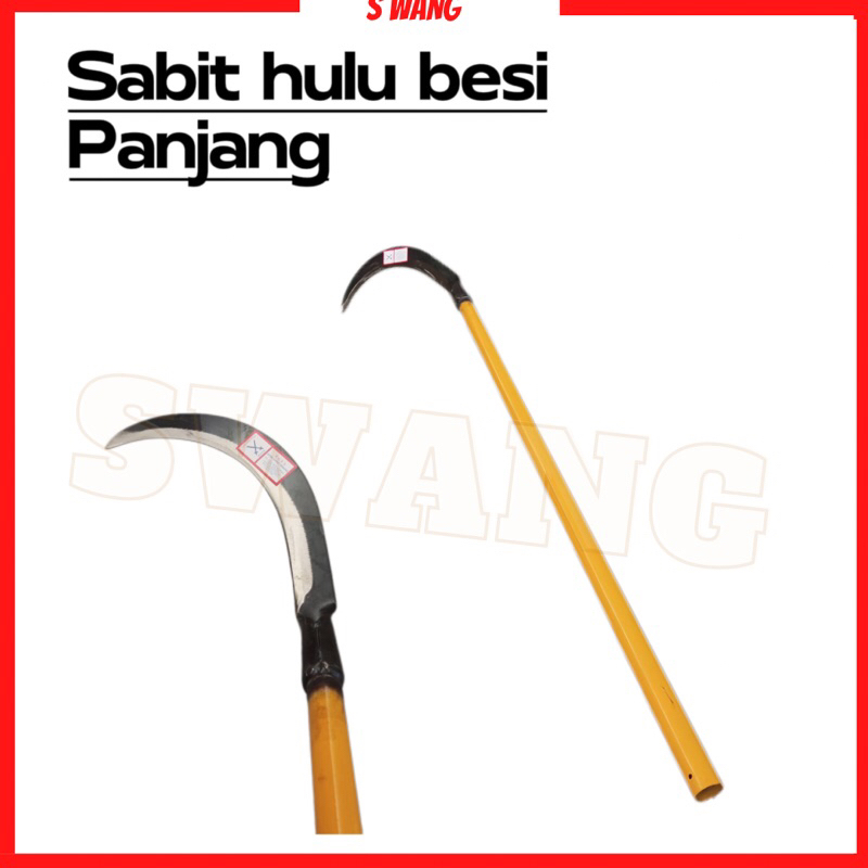 sabit panjang memotong rumput dan daun-daun kebun pakai. | Shopee Malaysia