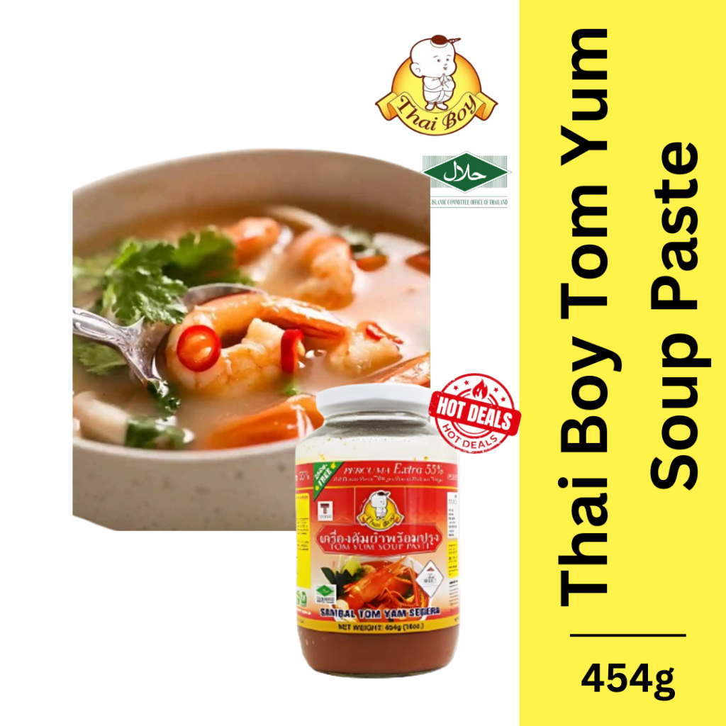 Thai Boy Tom Yum Soup Paste 454g | Tom Yum | Soup Paste| 冬炎汤酱 454g ...