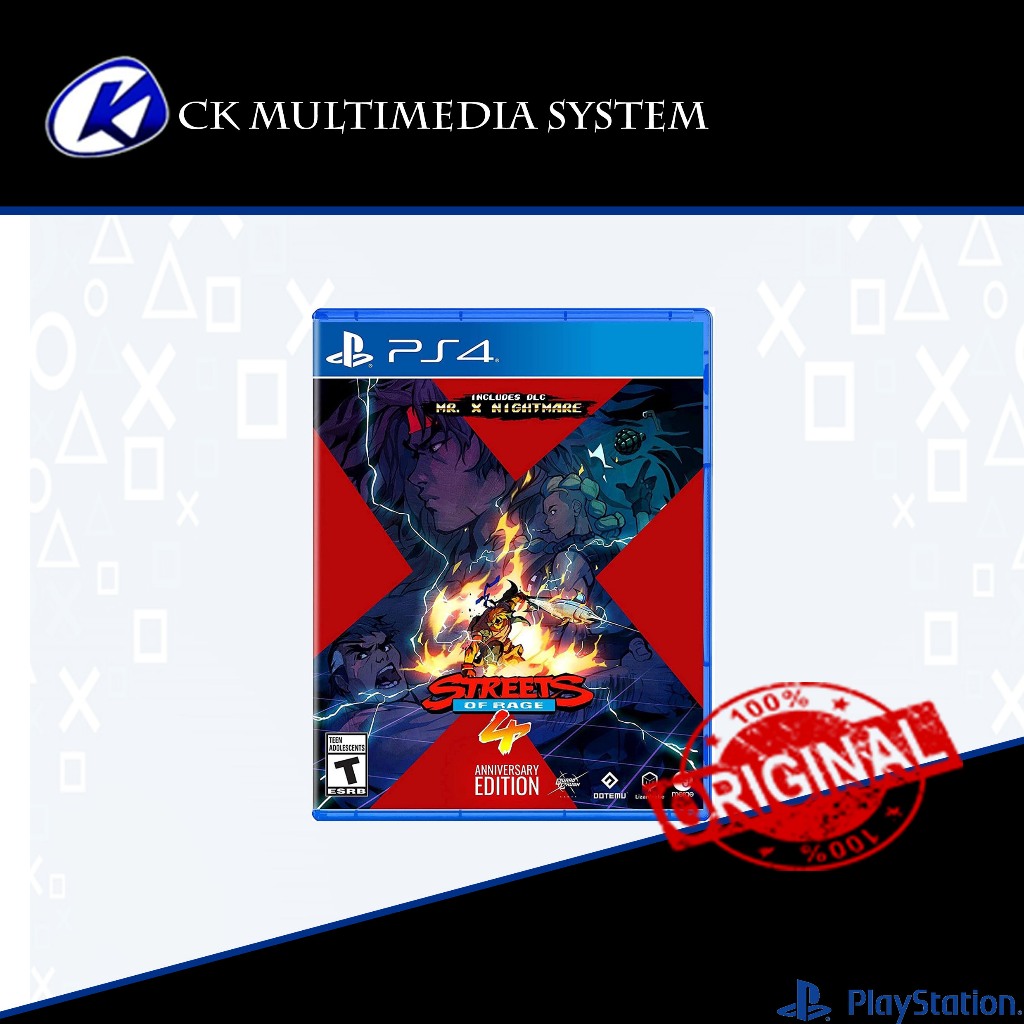 PS4 Streets of Rage 4 - Anniversary Edition (RALL/ENG) | Shopee Malaysia