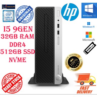 i5 9GEN REFURBISH PC DESKTOP HP PRODESK 400 G6 SFF FROM JAPAN (RAM  8GB/16GB/32GB/ NVME SSD 512GB/WINDOWS 10/11 PRO)