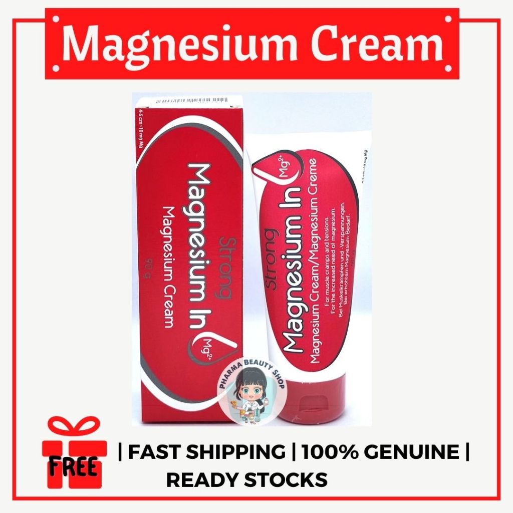 [free T] Magnesium In Strong Cream 90g For Muscle Cramps And Soreness