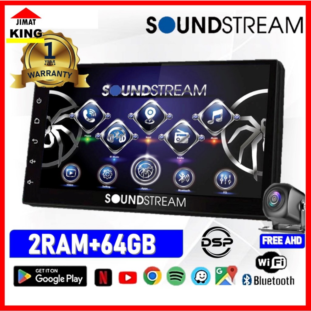 SOUNDSTREAM Anzuo Explore 2RAM+64GB Car Android Player 9 Inch 10 Inch ...