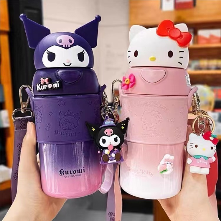 New Sanrio Thermos Cup with Kuromi, My Melody, Hello Kitty