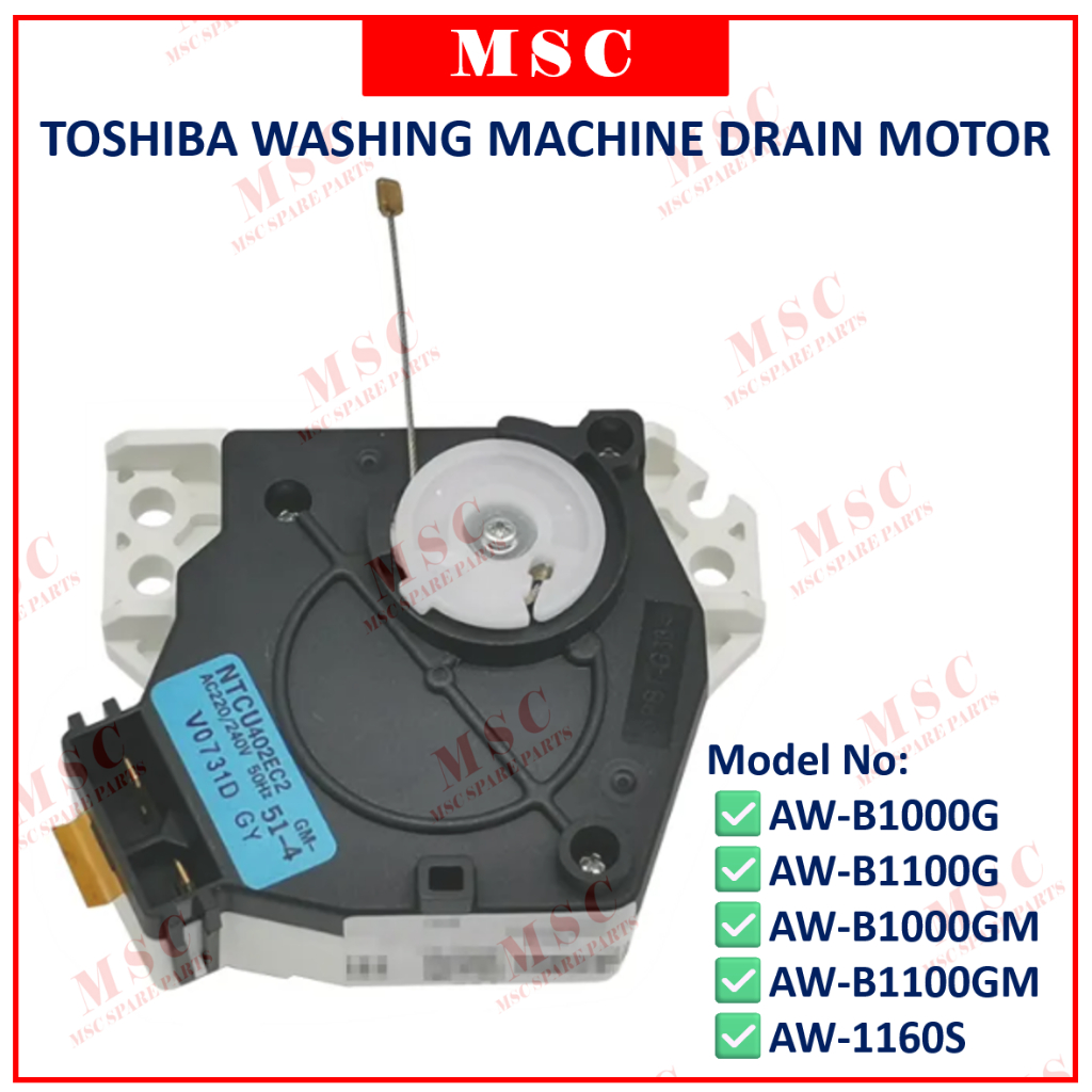 ORIGINAL Toshiba Washing Machine Drain Motor AWB1000G AWB1100G AW
