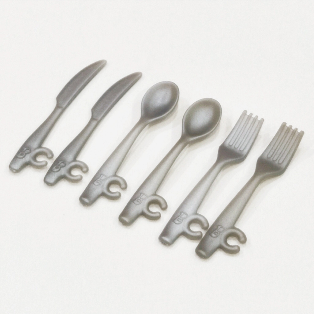 Barbie Miniature Cutlery Set (Knife, Fork and Spoon 6pcs) | Shopee Malaysia