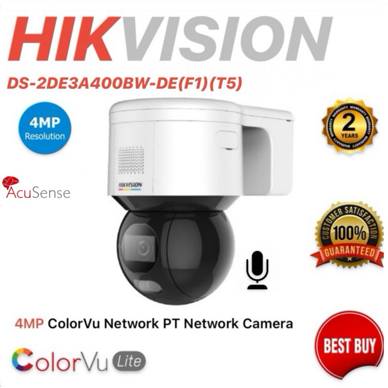 Hikvision 3-inch 4 MP ColorVu Network Speed Dome DS-2DE3A400BW-DE(F1 ...