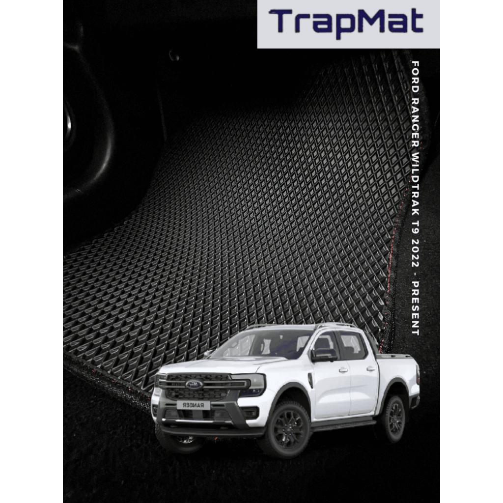 FOR FORD RANGER RAPTOR T9 TrapMat Customize Car Floor Mat 100% ...