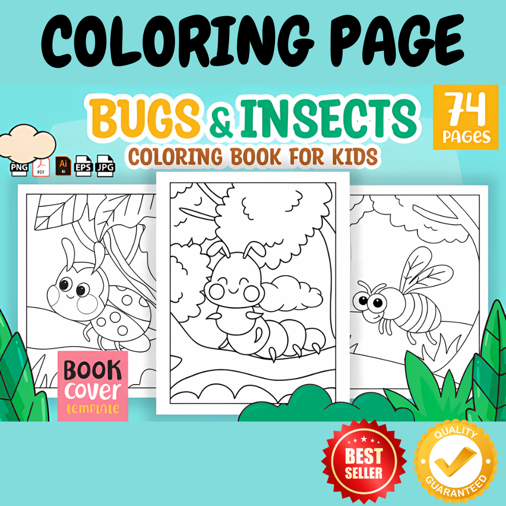 [PDF] 74+ BUGS AND INSECTS - PRINTABLE COLORING PAGE | Shopee Malaysia